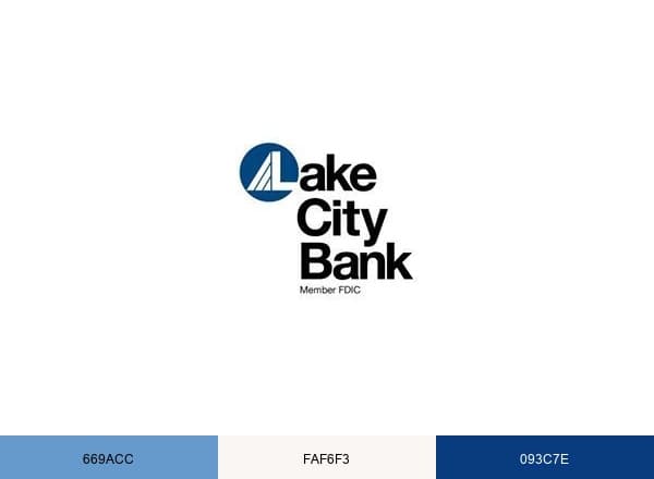 Lake City Bank brand color palette