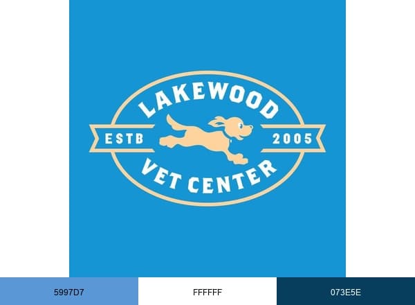 to Lakewood Vet Center brand color palette