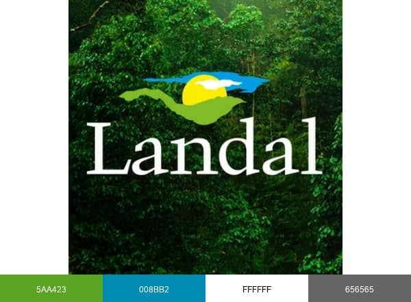 Landal brand color palette