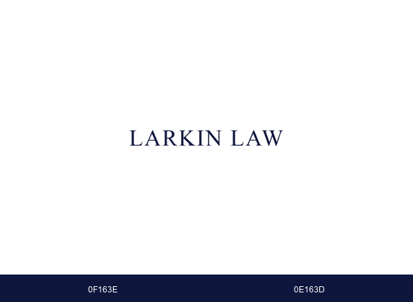 Larkin Law brand color palette