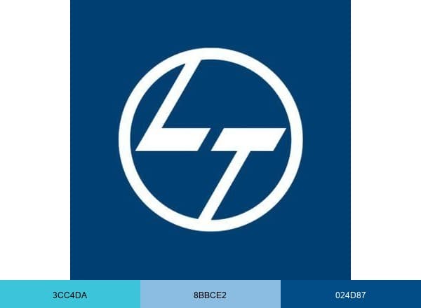 Larsen & Toubro brand color palette