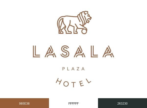 Lasala Plaza Hotel brand color palette