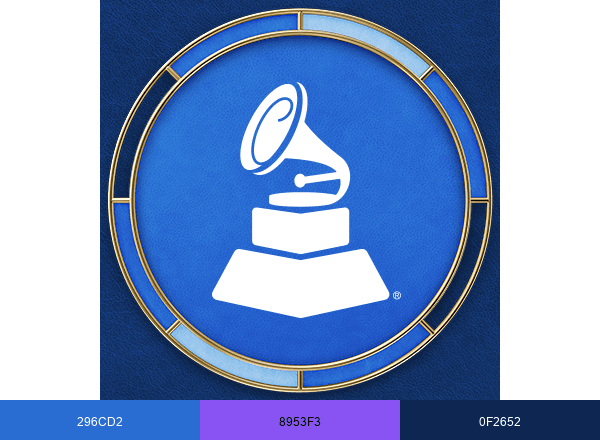 The Latin Recording Academy brand color palette