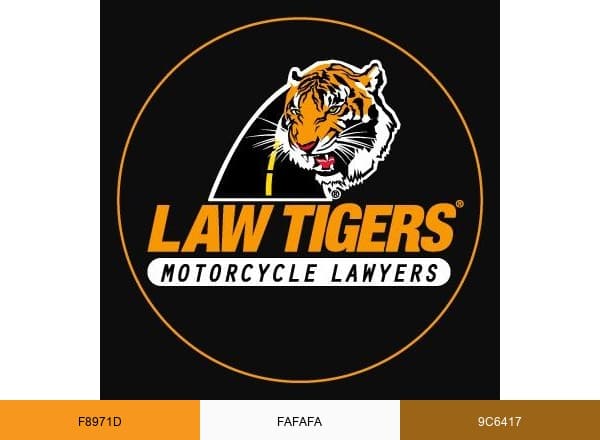Law Tigers brand color palette