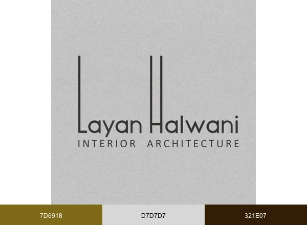 Layan Halwani Interior Architecture brand color palette