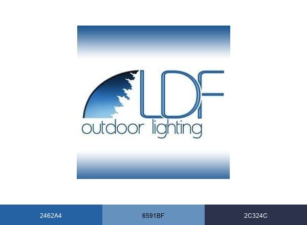 LDF Outdoor Lighting brand color palette