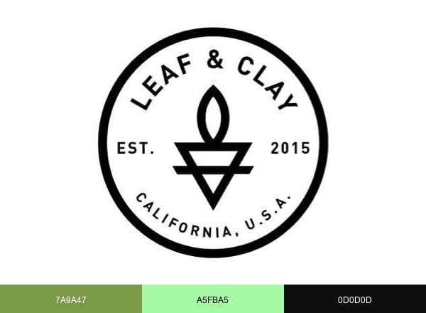 Leaf & Clay brand color palette