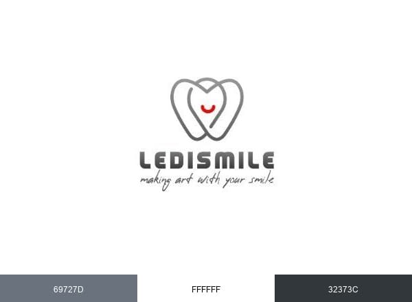 Klinika Ledismile brand color palette