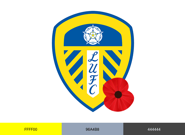 Leeds United brand color palette