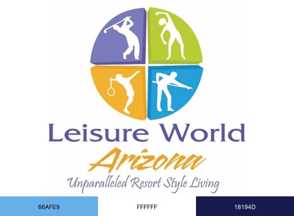 Leisure World Arizona brand color palette