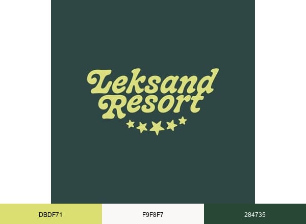 Leksand Resort brand color palette