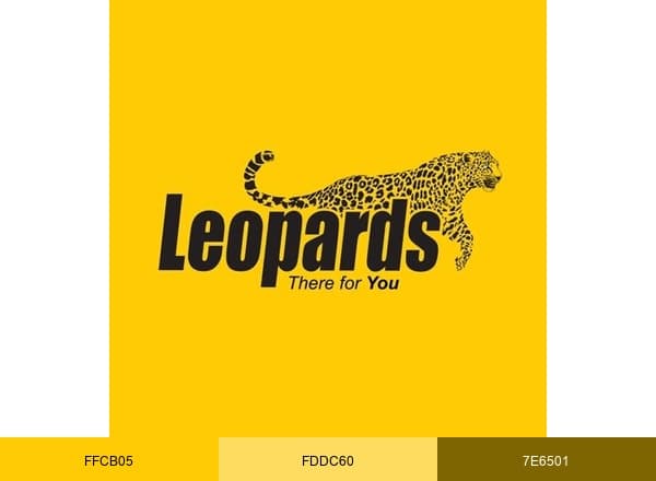 Leopards Courier Services brand color palette