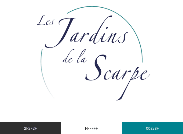 LES JARDINS DE LA SCARPE brand color palette