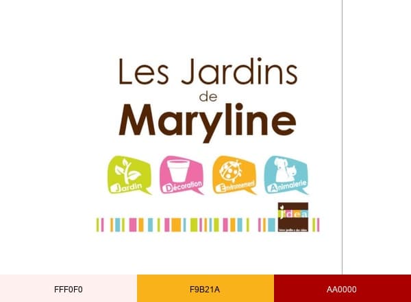 Les Jardins de Maryline brand color palette