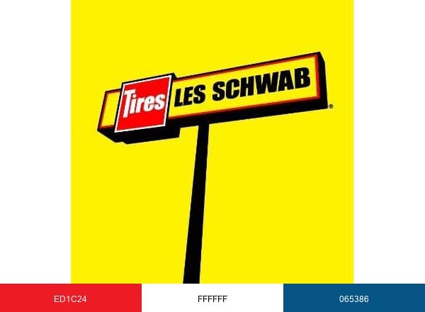 Les Schwab Tires brand color palette