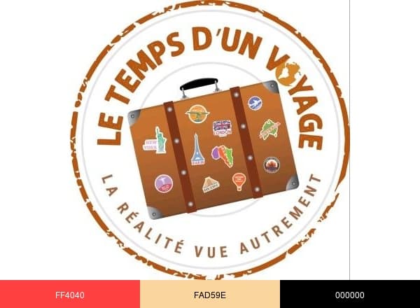 LE TEMPS D'UN VOYAGE brand color palette