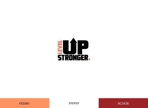 LEVEL UP STRONGER brand color palette