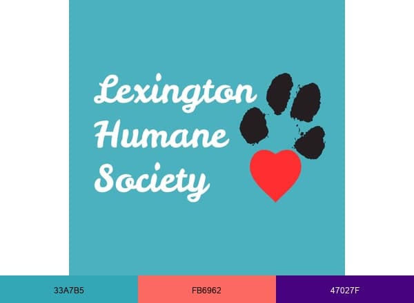 Lexington Humane Society brand color palette
