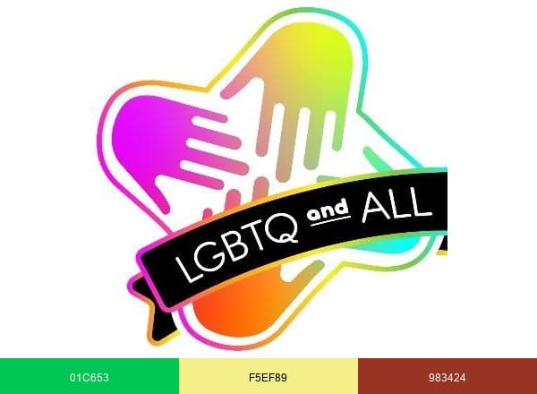 LGBTQ and ALL brand color palette