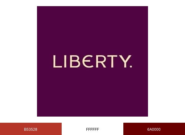 Liberty London's brand color palette