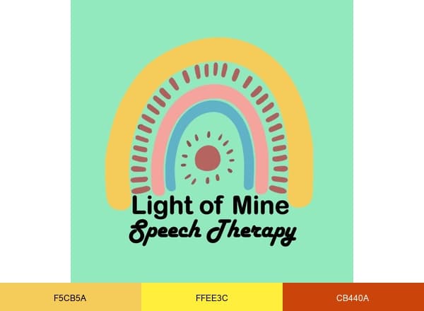 Light of Mine Speech brand color palette