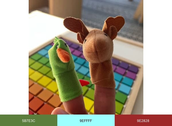 Little Oaks Play School brand color palette