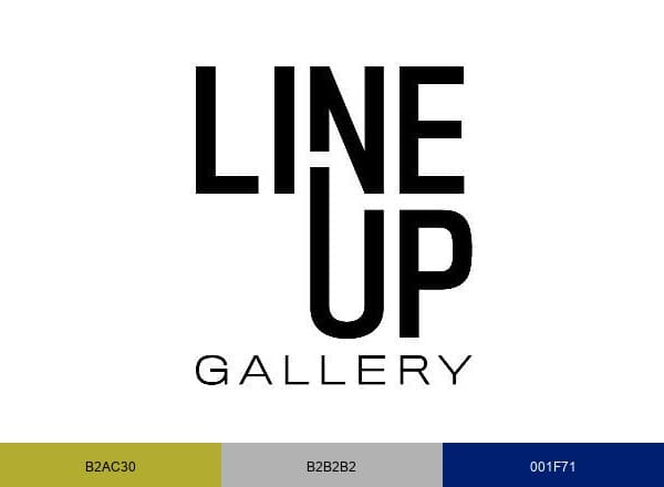 Line Up Gallery brand color palette