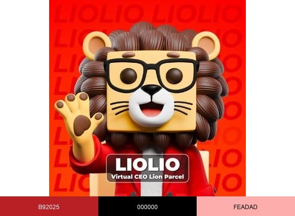 Lion Parcel brand color palette