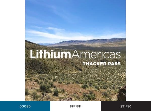 Lithium Americas brand color palette