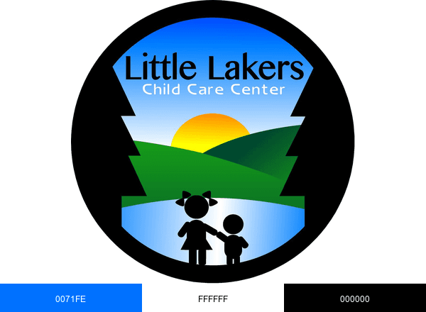 Little Lakers Child Care Center brand color palette
