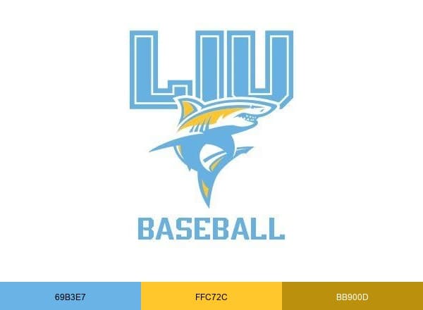 LIU Baseball brand color palette