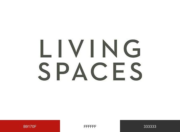 Living Spaces brand color palette