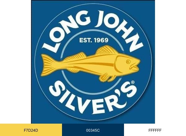 Long John Silver's brand color palette