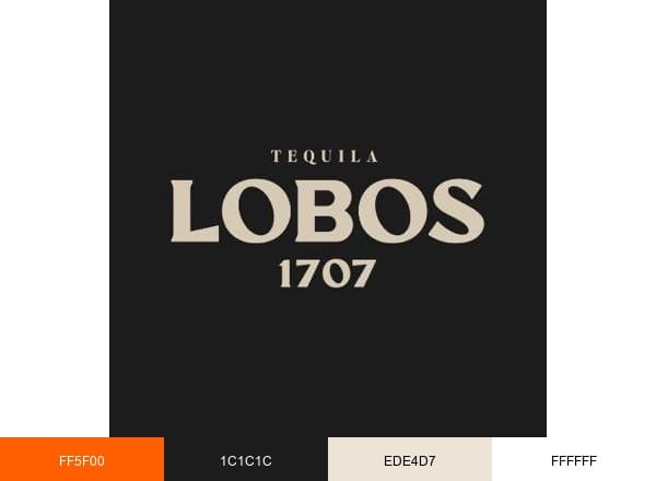 Lobos 1707 brand color palette