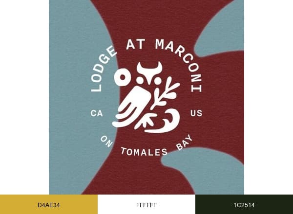 Lodge at Marconi brand color palette