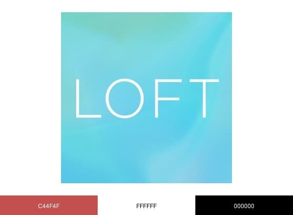Loft brand color palette