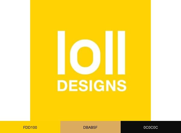 Loll Designs brand color palette