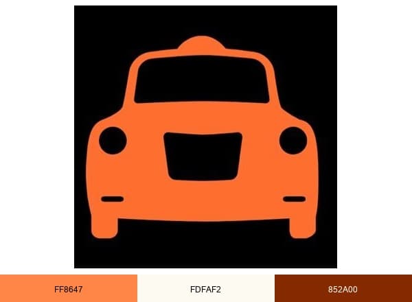 London Corporate Cabs brand color palette