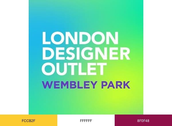 London Designer Outlet brand color palette