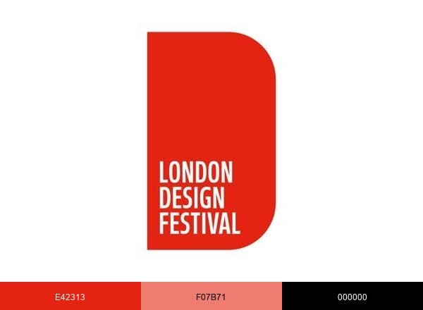 London Design Festival brand color palette