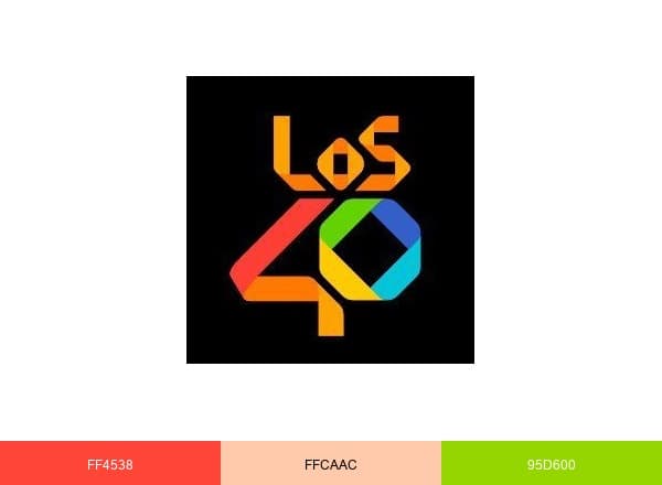 LOS40 brand color palette