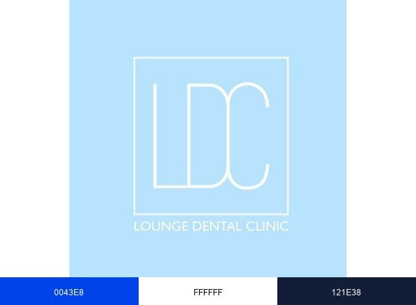 Lounge Dental Clinic brand color palette