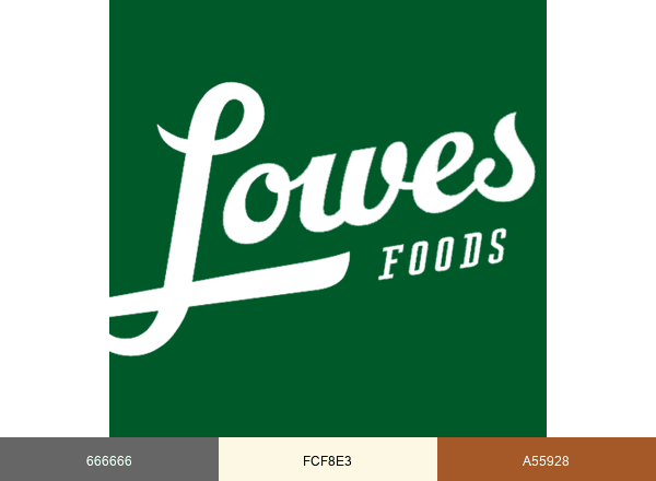 Lowes Foods brand color palette