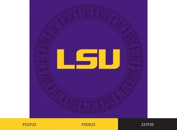 LSU brand color palette