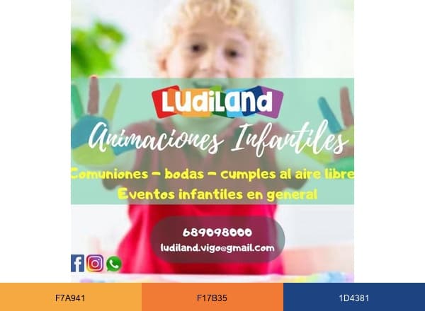 Ludiland Vigo brand color palette