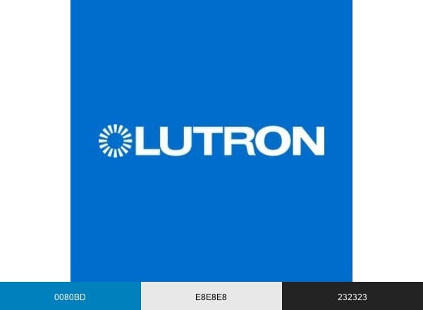 Lutron Electronics brand color palette