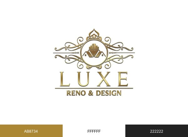 Luxe Reno & Design brand color palette