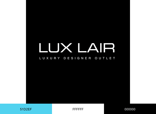LUX LAIR brand color palette