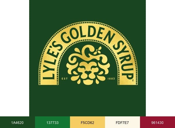 Lyle's Golden Syrup brand color palette