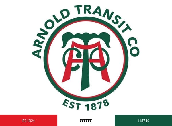 Arnold Transit Company brand color palette